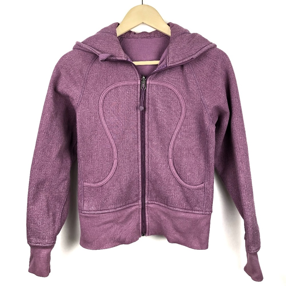 Lululemon Scuba Hoodie Purple Logo Jacket